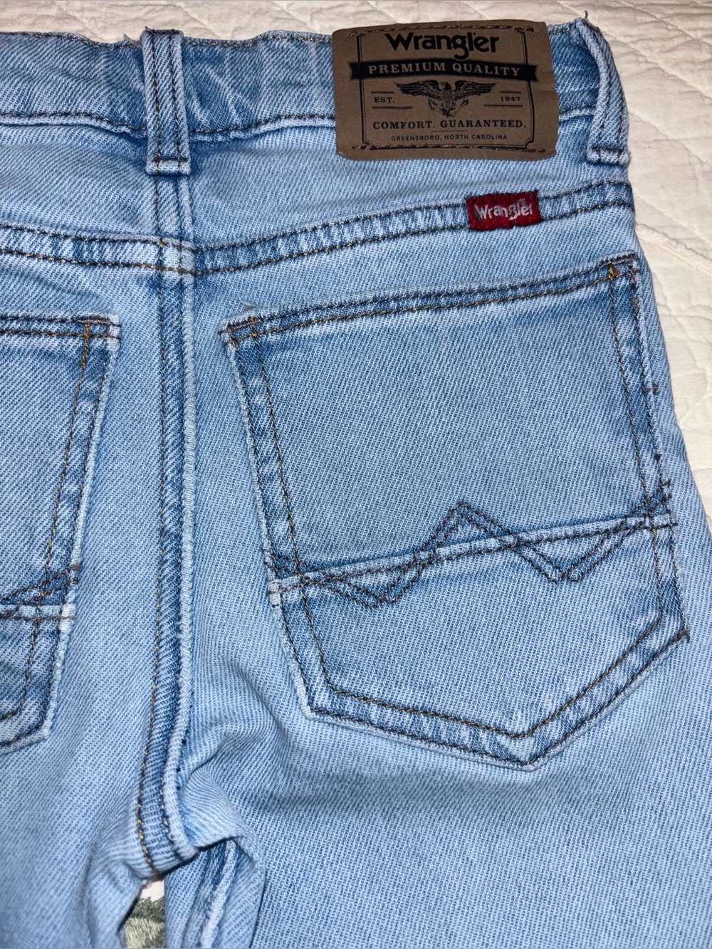 WRANGLER Light Wash BOOTCUT GIRLS DENIM 👖 | SIZE: 7 Slim
